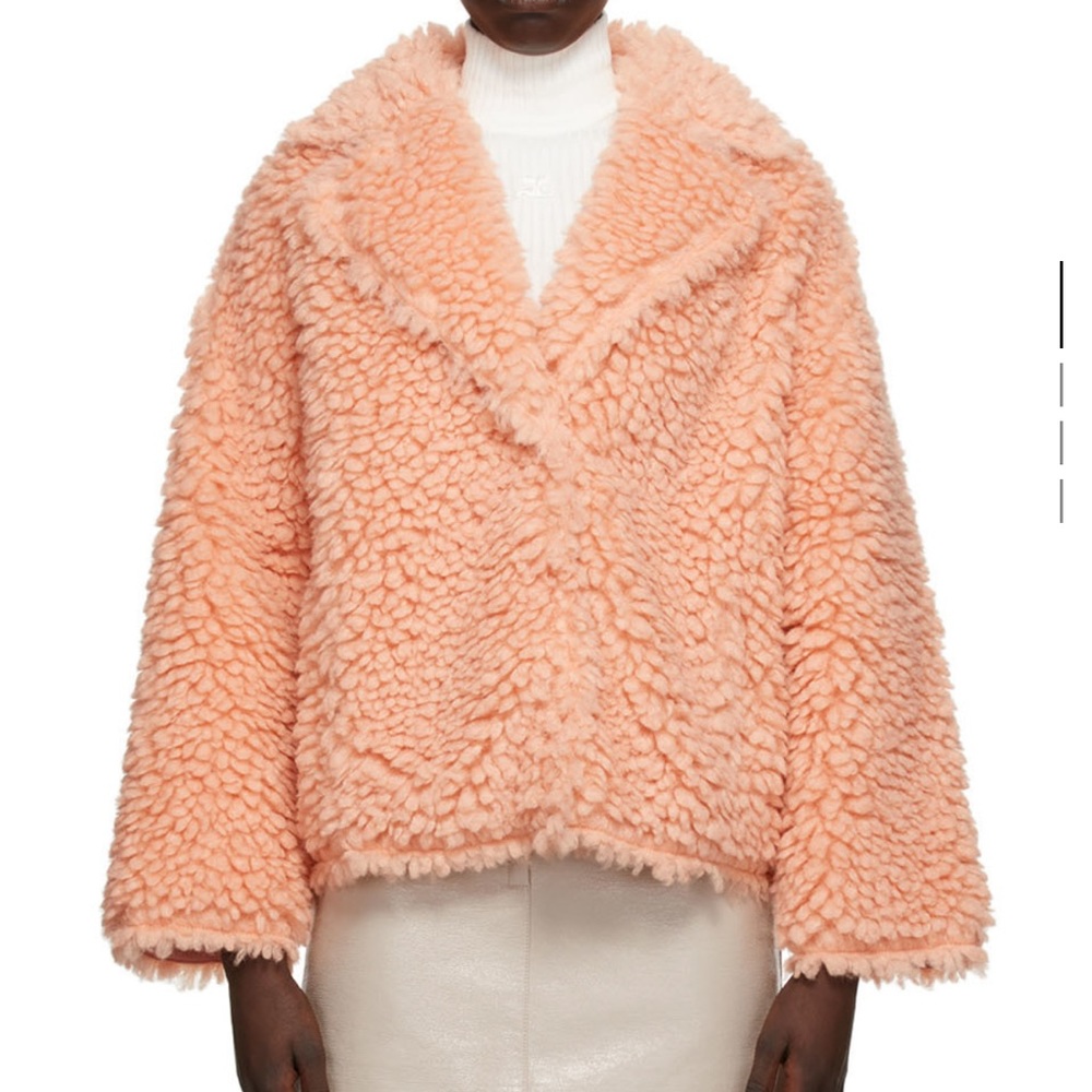 Stand Studio
Pink faux - Fur sherry jacket 
Size 34
Like new with tax
Normal use